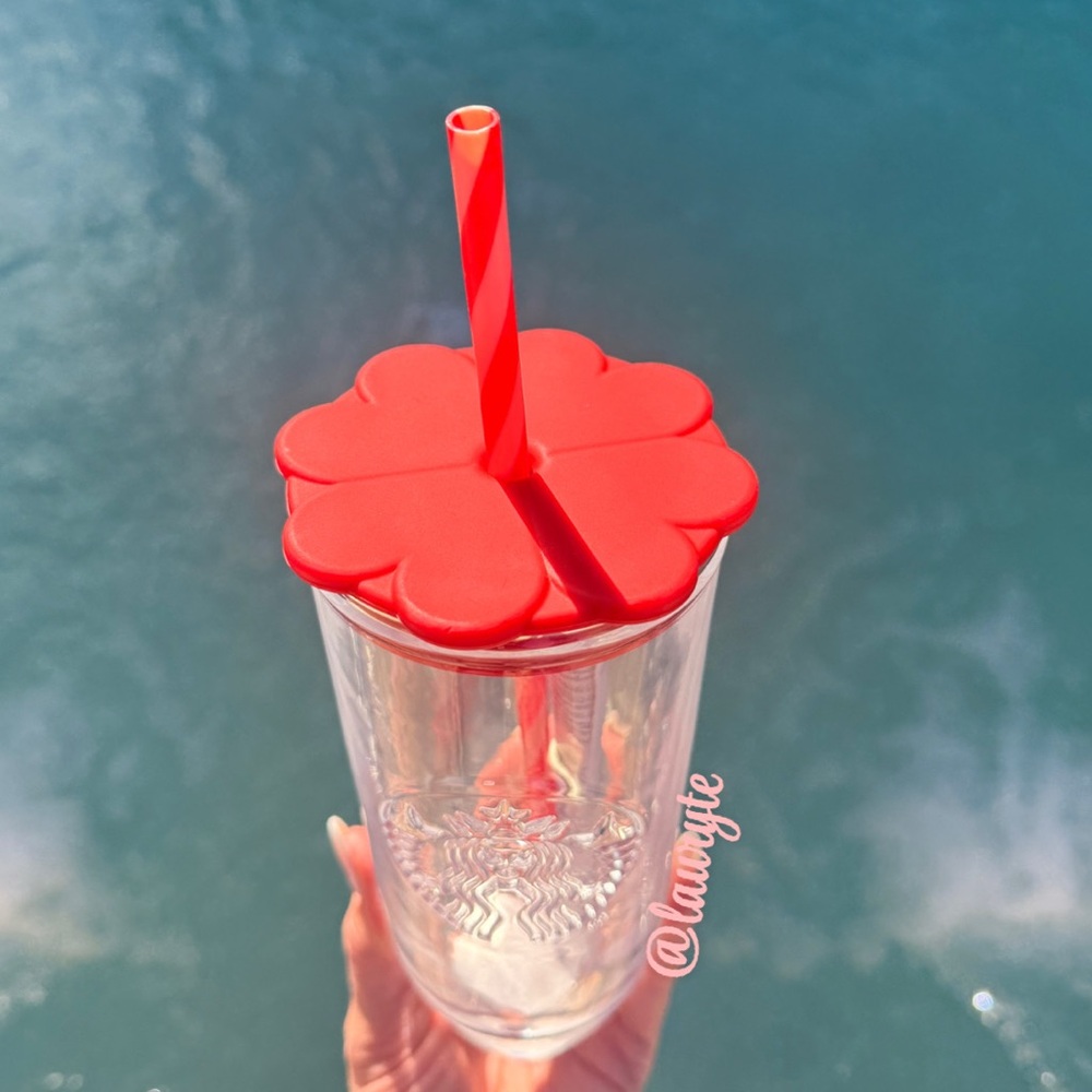 Starbucks 2026 Valentines Day Heart Glass Tumbler